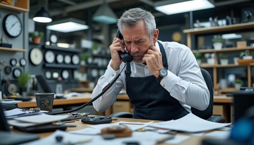 découvrez notre chat vocal ia dédié aux horlogers : il filtre automatiquement les demandes des clients et assure le suivi des réparations, pour un service plus rapide et efficace en boutique.
